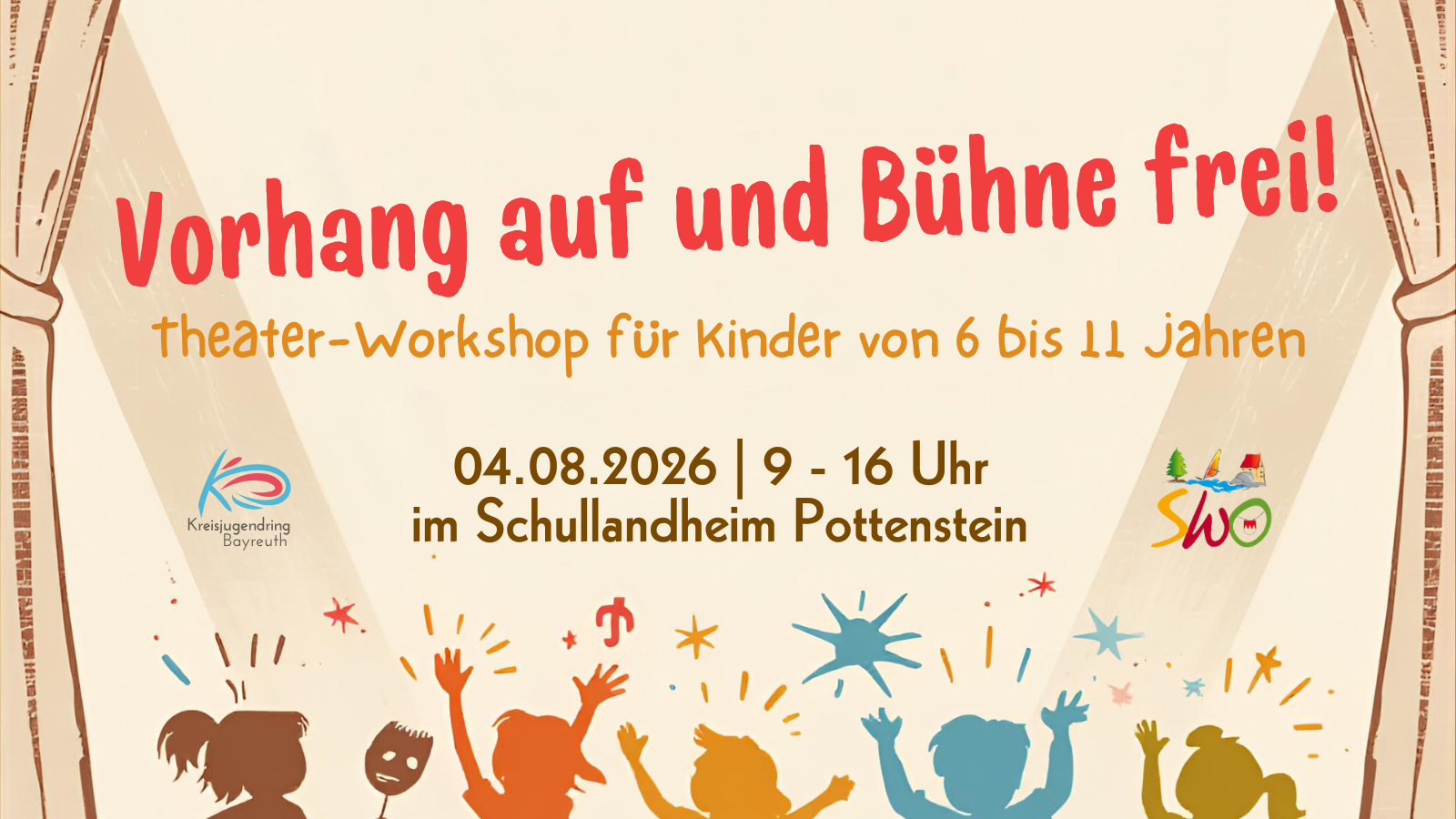 Impressionsbild für: Vorhang auf und Bühne frei! – Theater-Workshop im Schullandheim Pottenstein